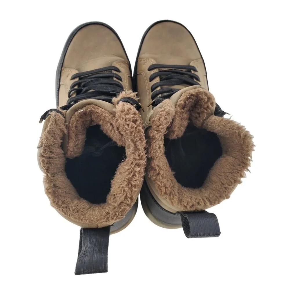 Weatherproof 8 Men Winter Boots Logjam Shearling Lace-up Outdoor Snow Shoes